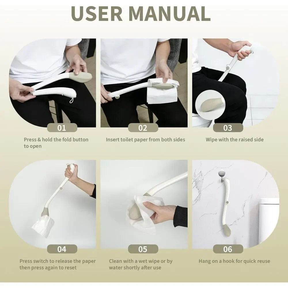 NEW Electric Foldable Toilet Tissue Tool 16.5